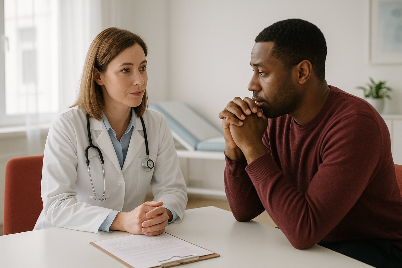 A private, confidential doctor consultation