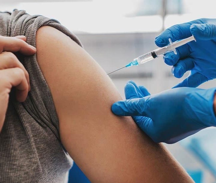 Provider giving an injection