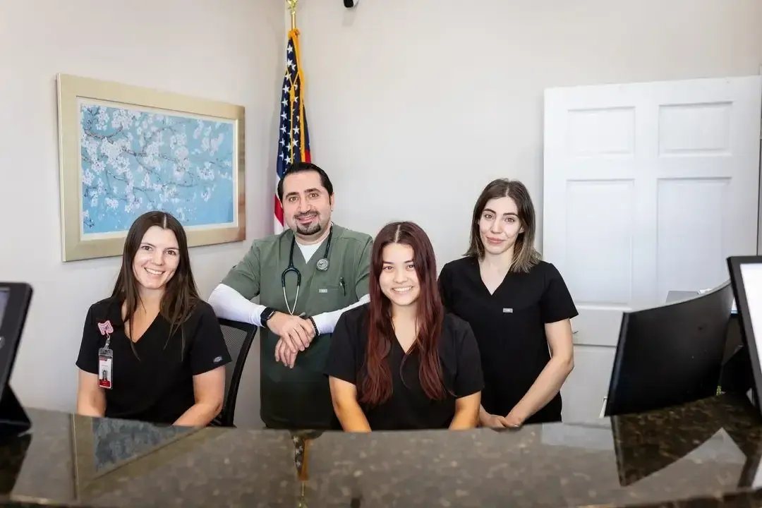 The care team at Pioneer Physicians Urgent Care front desk